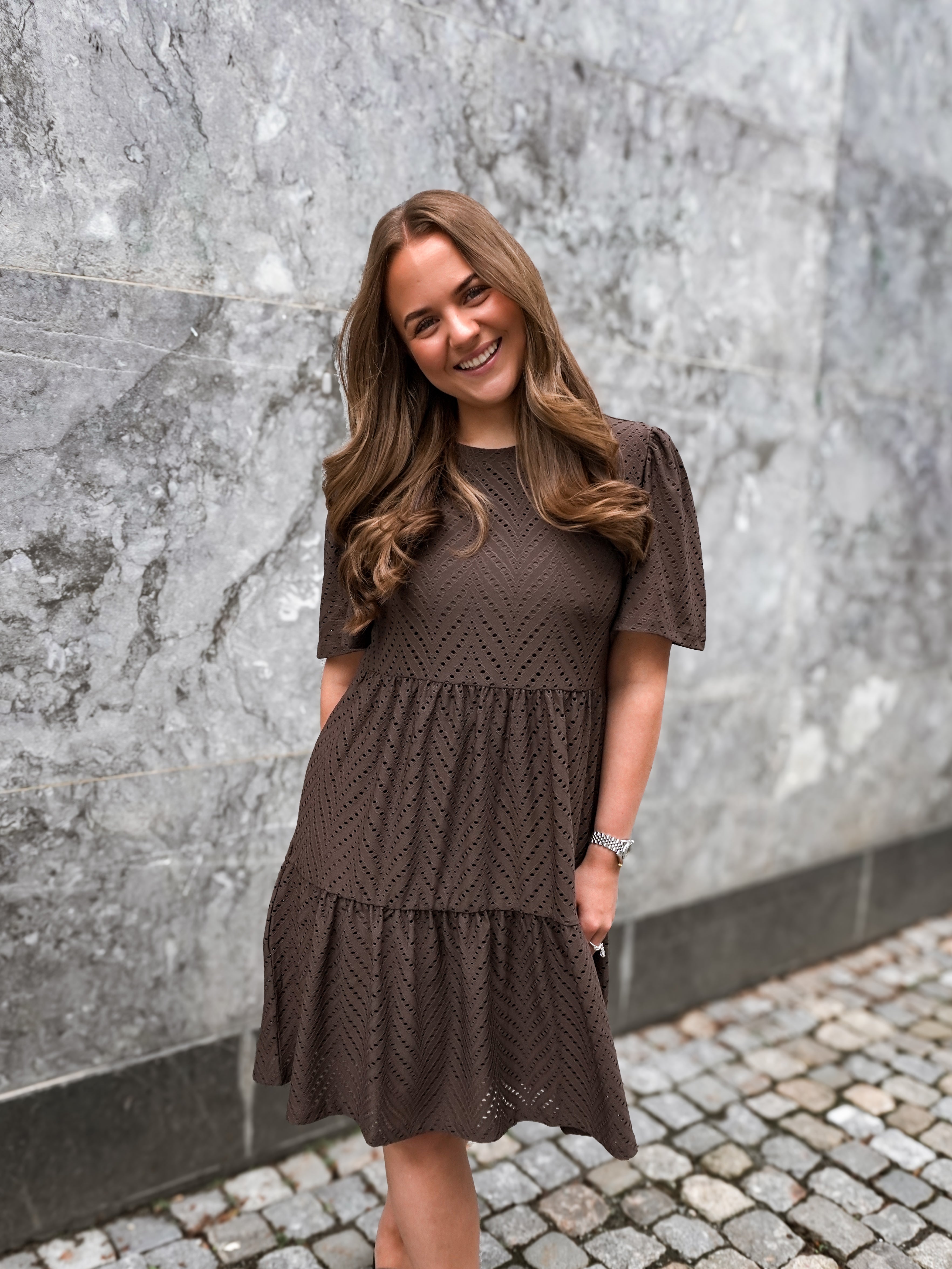 JDYCARLA Short Dress - Chocolate Brown